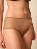 Gossard Glossies Bronze Sheer See Through Shorts Panty