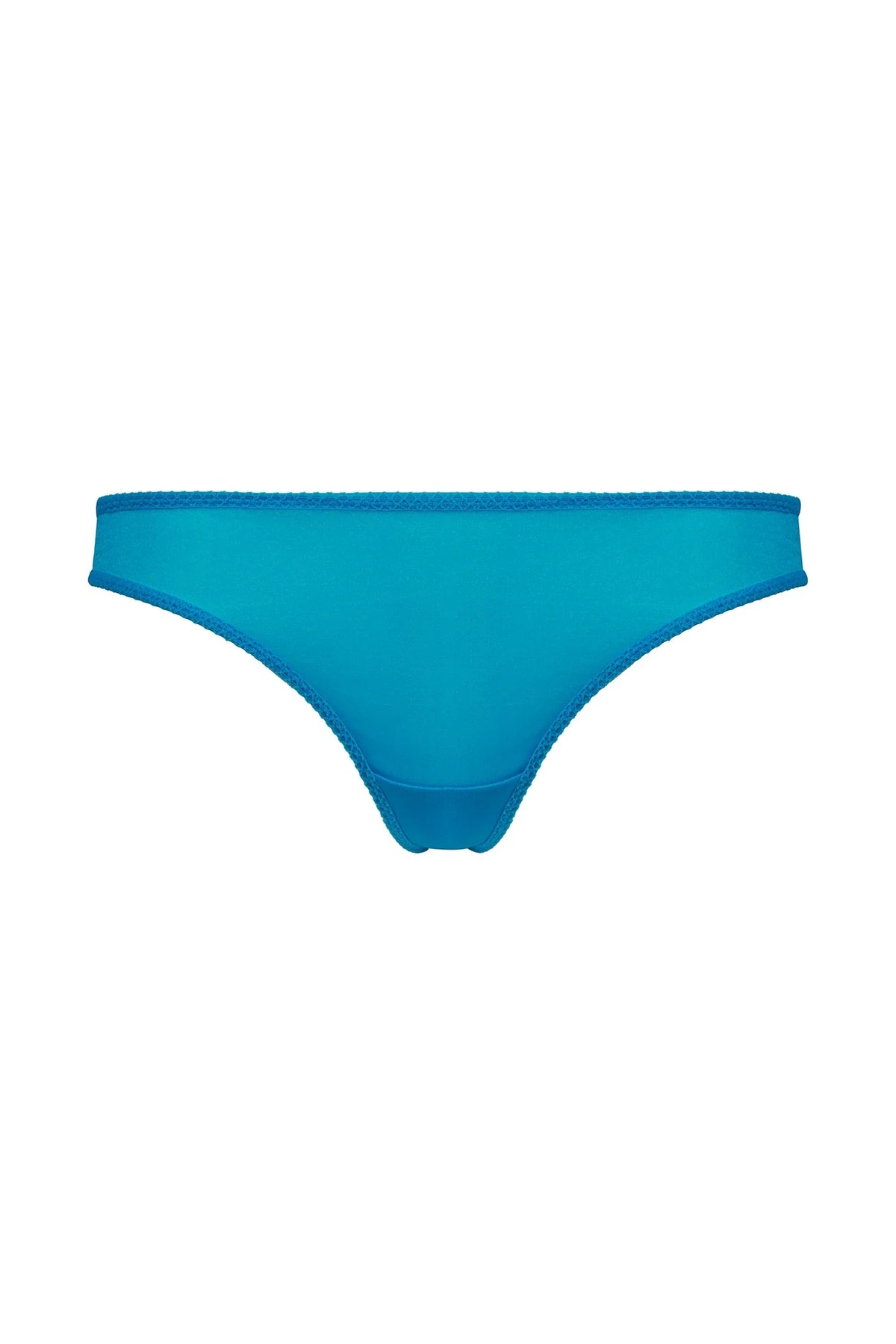 Gossard Glossies Atomic Blue Sheer Thong