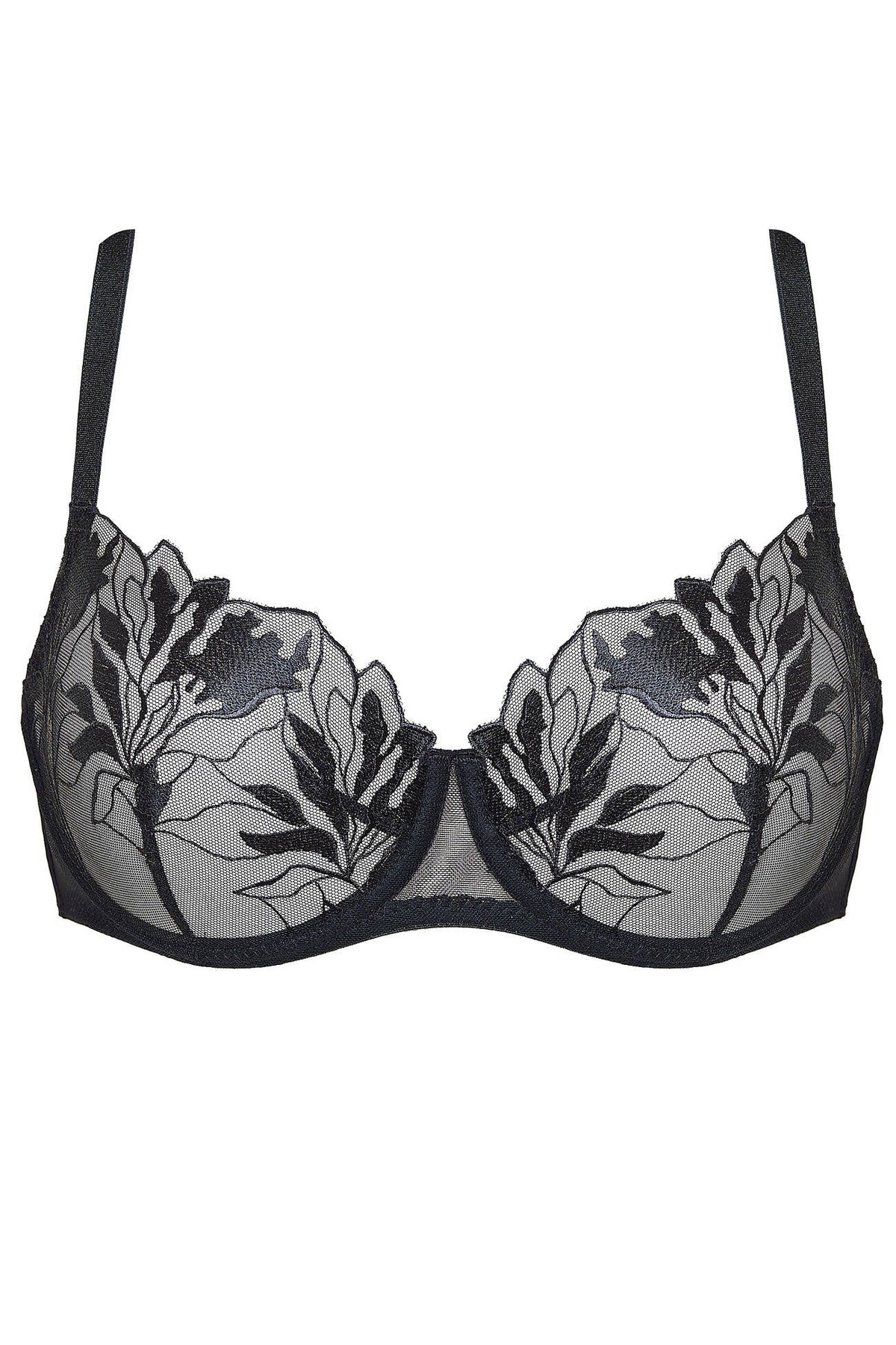 Gorteks Coco Black Transparent Demi Bra