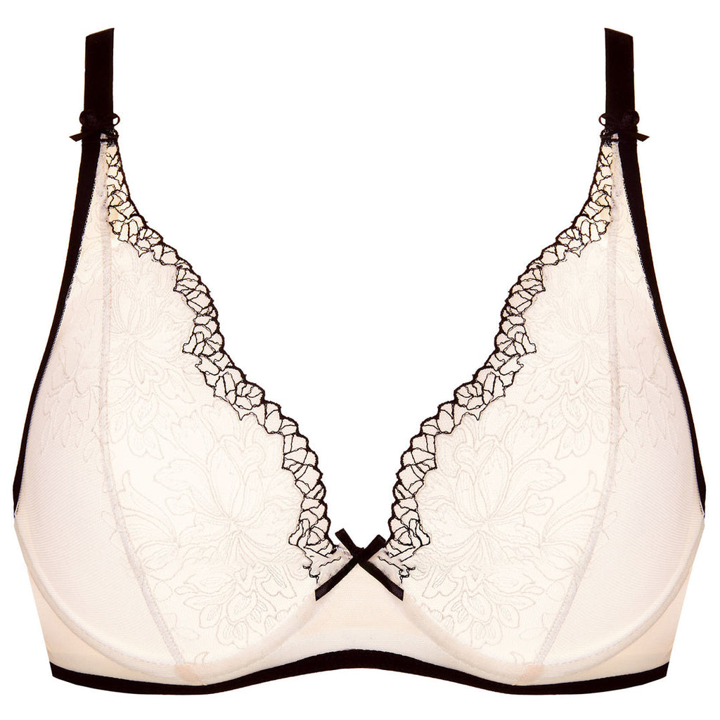 Gorteks Dione Sheer Soft Cup Plunge Bra