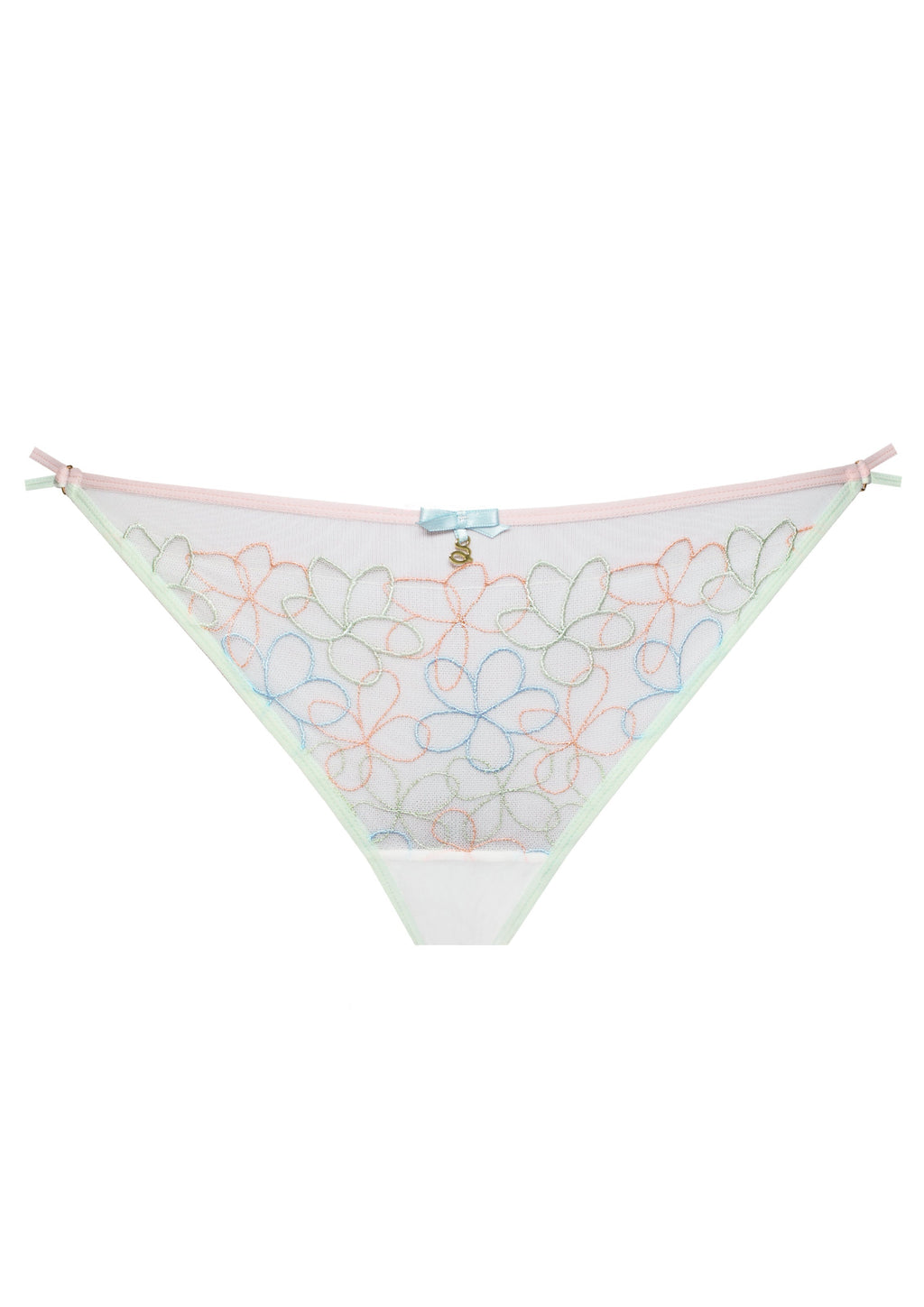 Samanta Fiorella Pastel Low-Rise Mesh String Panty