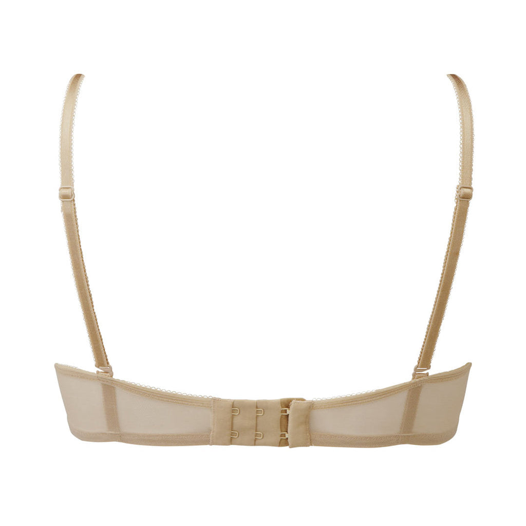 Gossard Glossies Lace Nude Sheer Molded Bra Nude