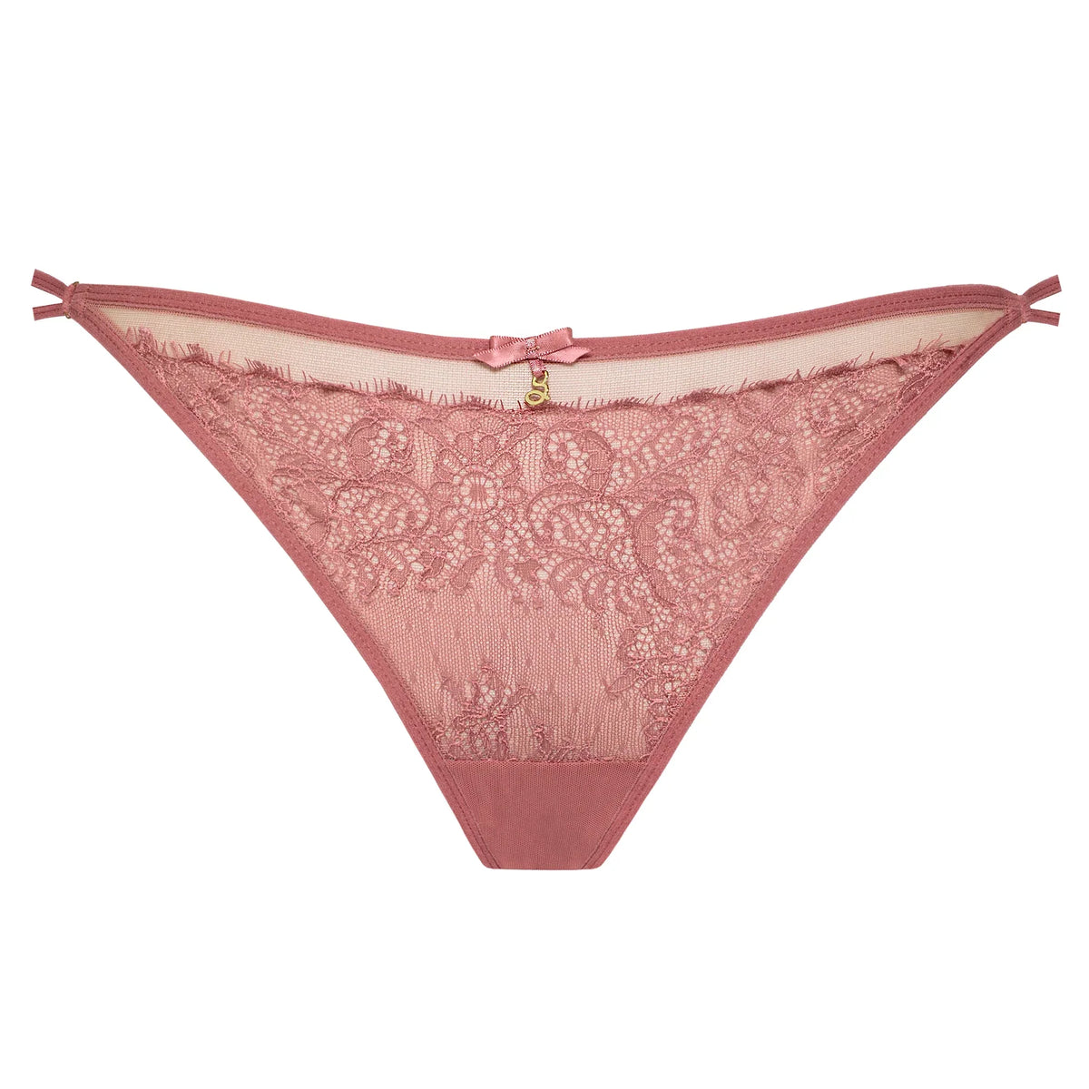 Samanta Naomi Rose Lace Low-Rise String Panty