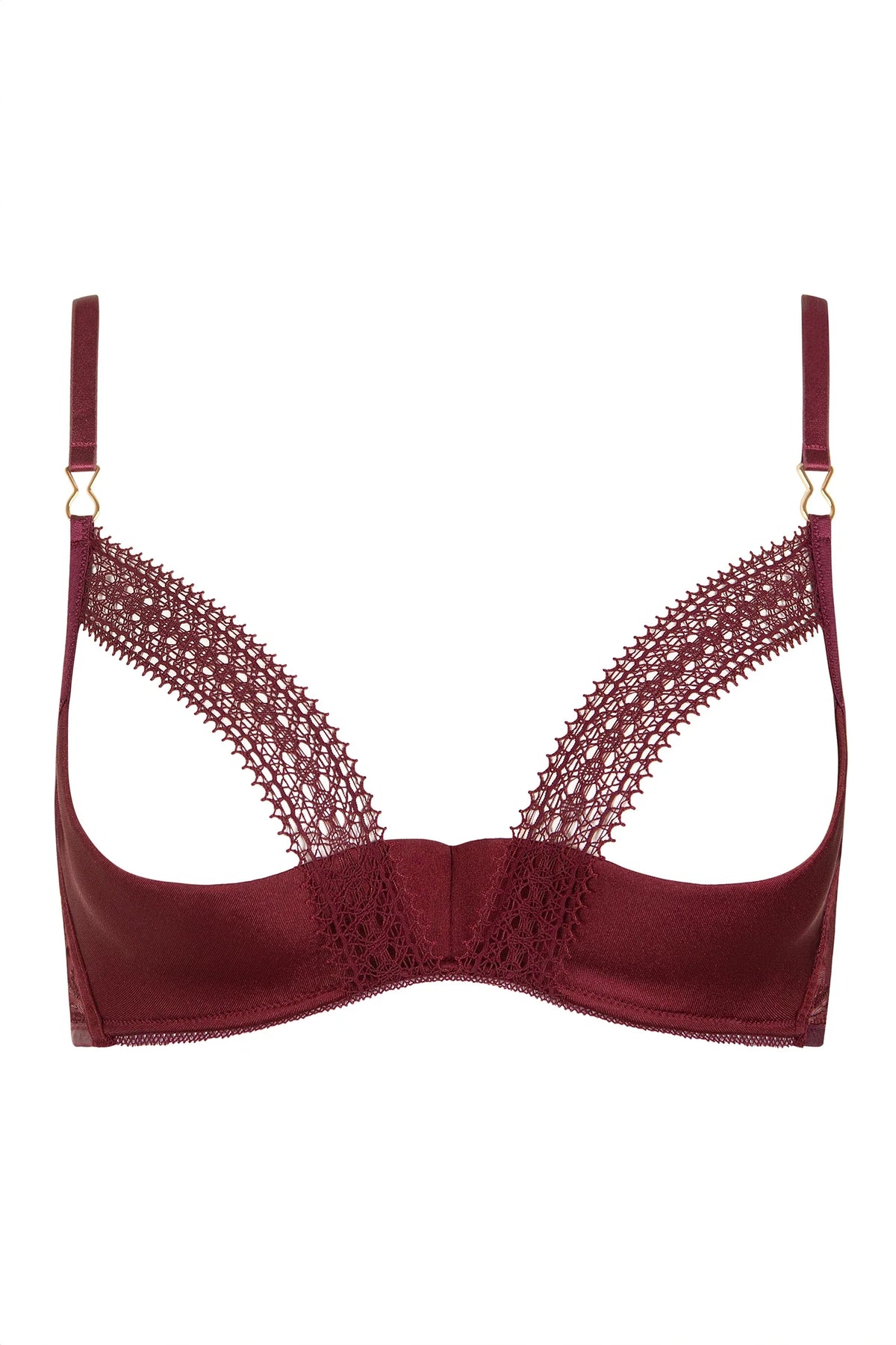 Lisca Adventure Garnet Red Open Cup Bra