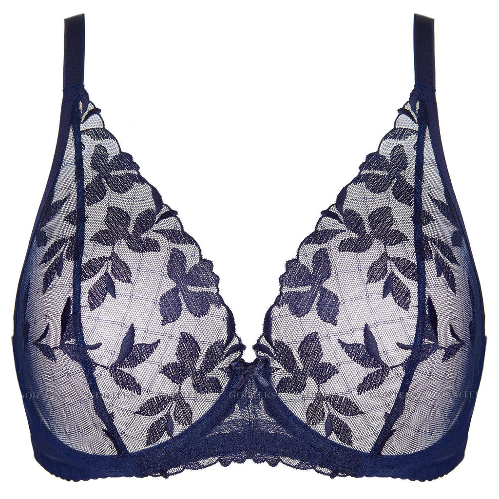 Gorteks Mona Sheer Mesh Plunge Bra