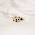 Cute panda bamboo ring girlfriends gift