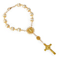 rosary bracelet lace glass imitation pearl