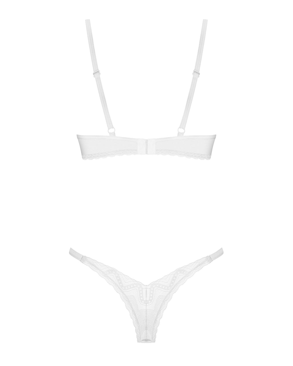 Obsessive Alissium Sheer Demi Bra & Thong Panty