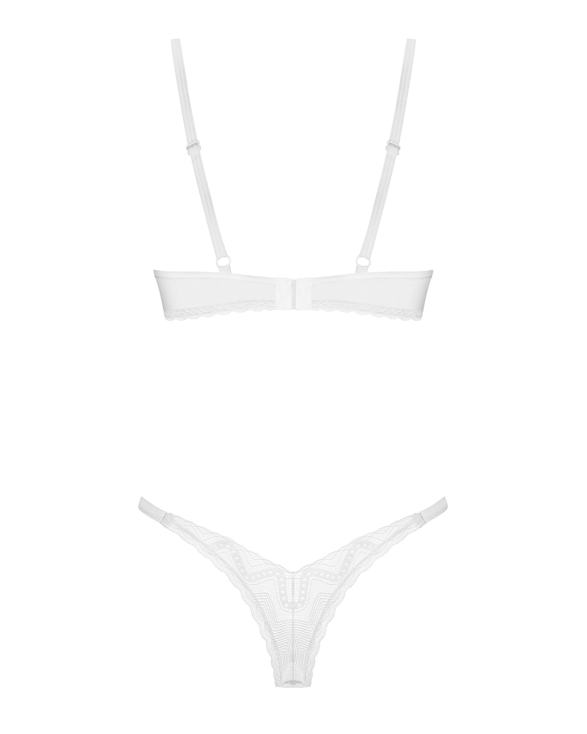 Obsessive Alissium Sheer Demi Bra & Thong Panty