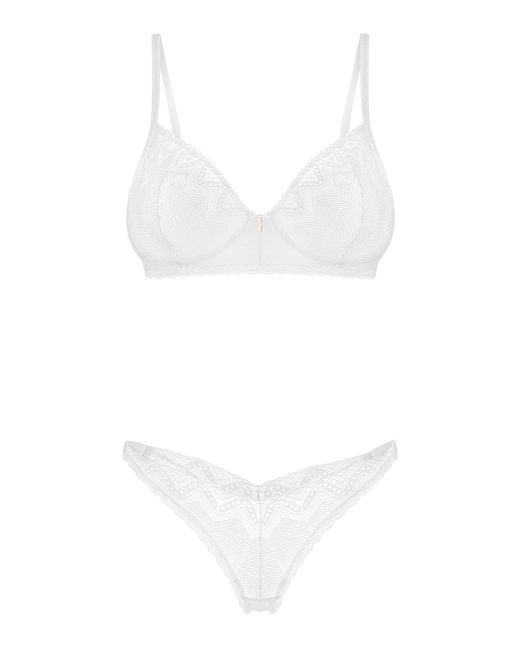 Obsessive Alissium Sheer Demi Bra & Thong Panty