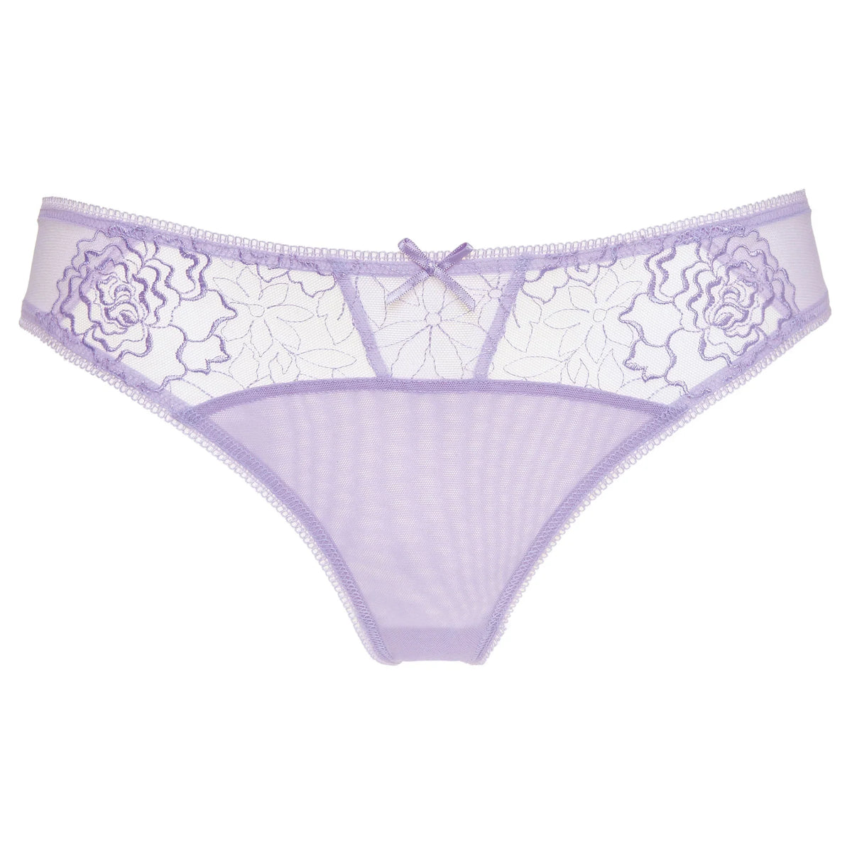 Gorteks Pamela Lavender Semi Sheer Thong Panty