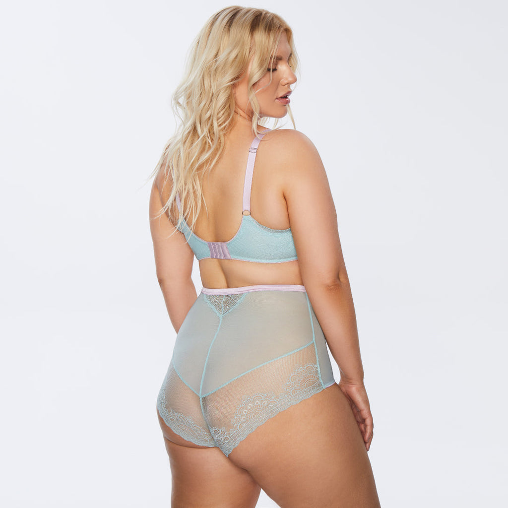 Kinga Pastellove Sheer Mesh Full Busted Bra