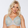 Kinga Pastellove Sheer Mesh Full Busted Bra