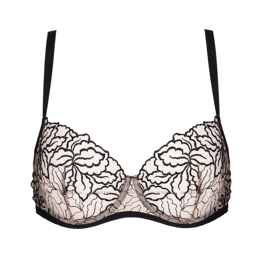Gorteks Rumi Sheer Mesh Demi Cup Bra