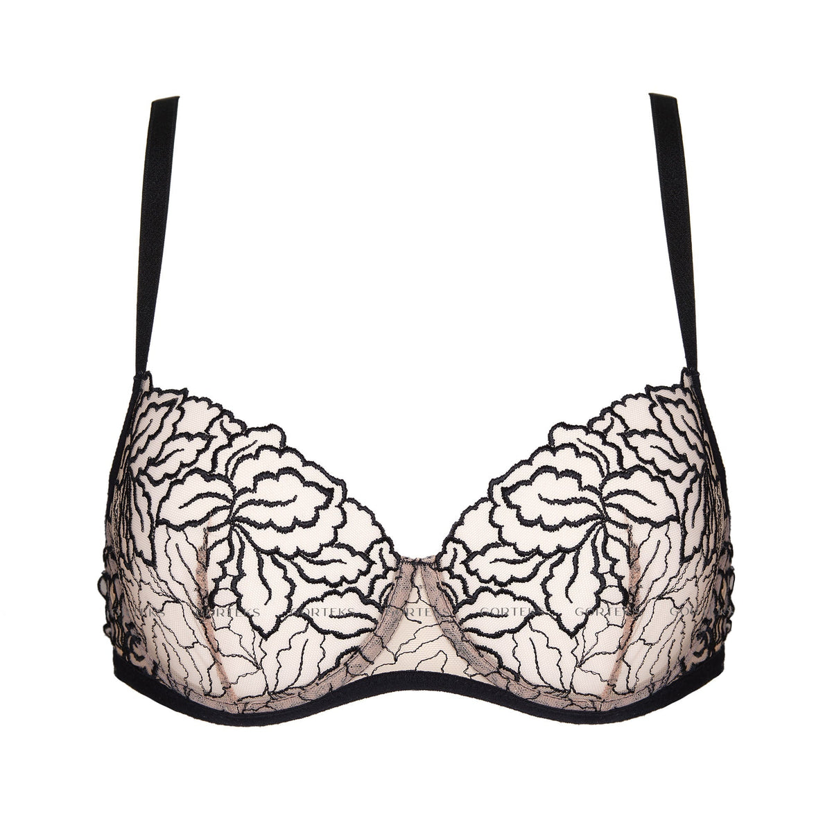 Gorteks Rumi Sheer Mesh Demi Cup Bra