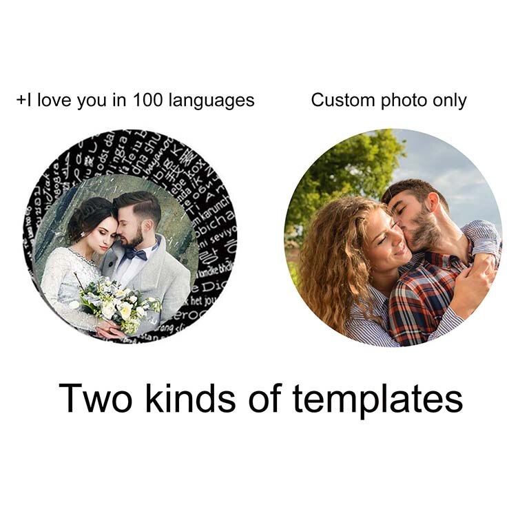 Personalized Photo Projection Necklace Clavicle Chain