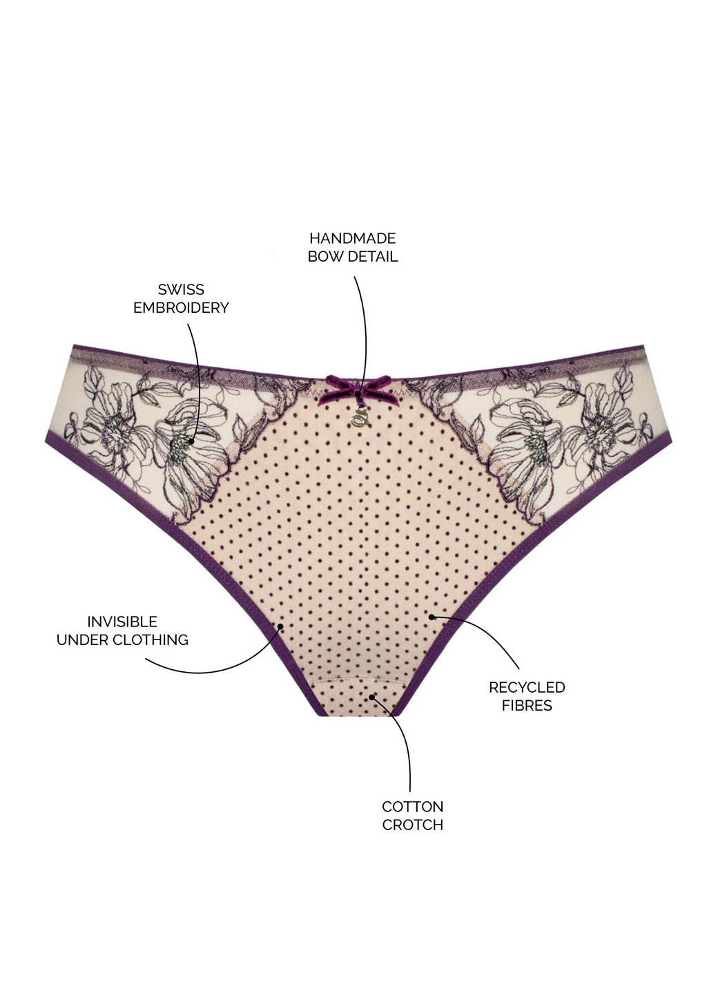 Samanta Silvia Aubergine Brazilian Panty