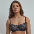 Sheer Embroidery Balconette Bra Sharon