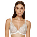 Gorteks Cherie Sheer Deep Plunge Floral Bra