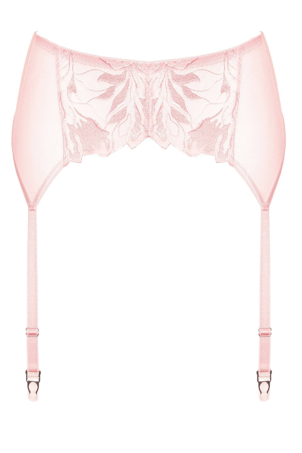 Gorteks Coco Pink High Waist Mesh Garter Belt