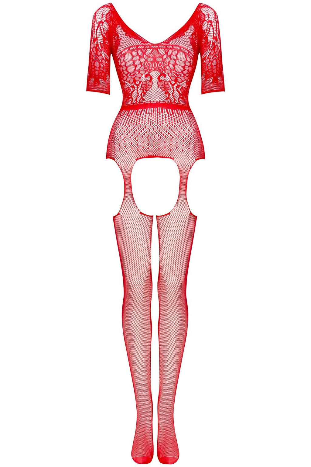 Beauty Night Courtney Red Super Sexy Fishnet Bodystocking