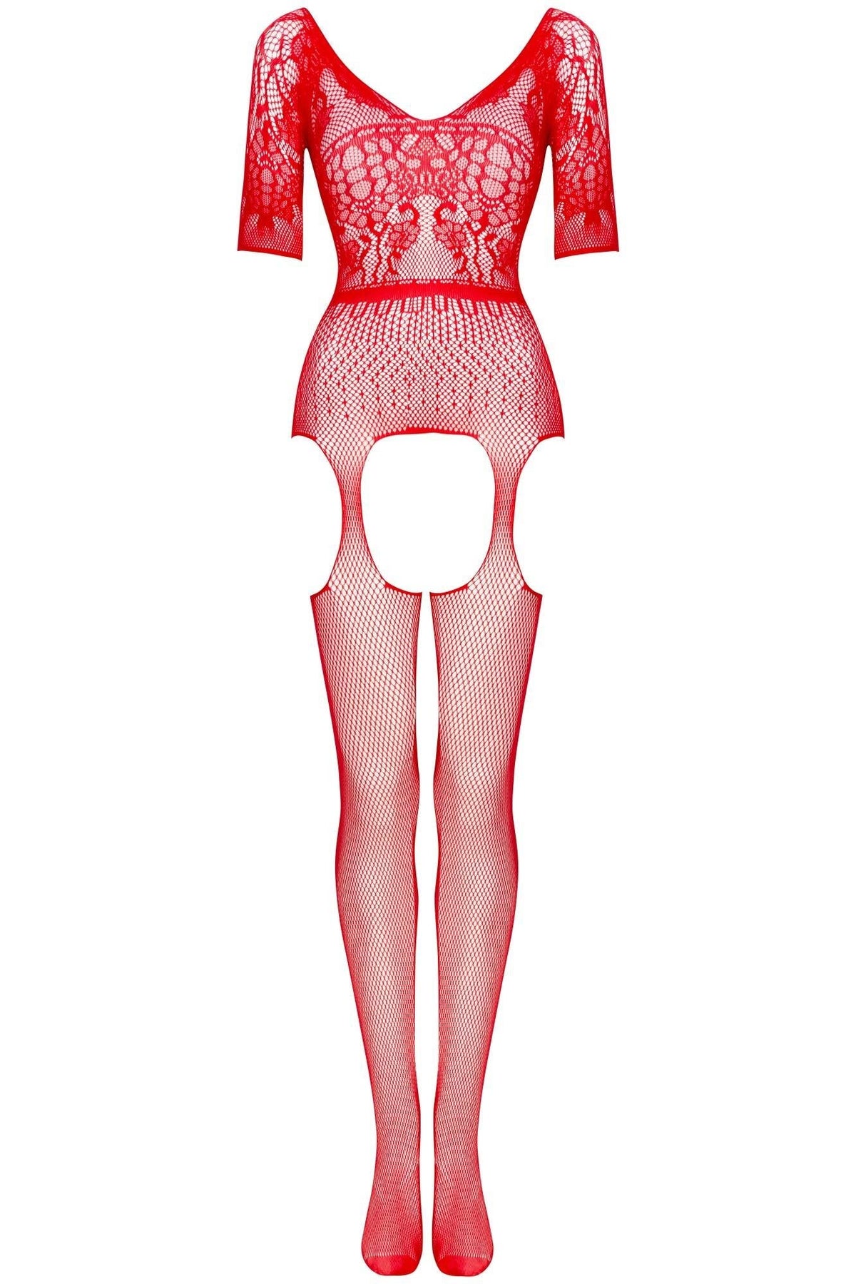 Beauty Night Courtney Red Super Sexy Fishnet Bodystocking