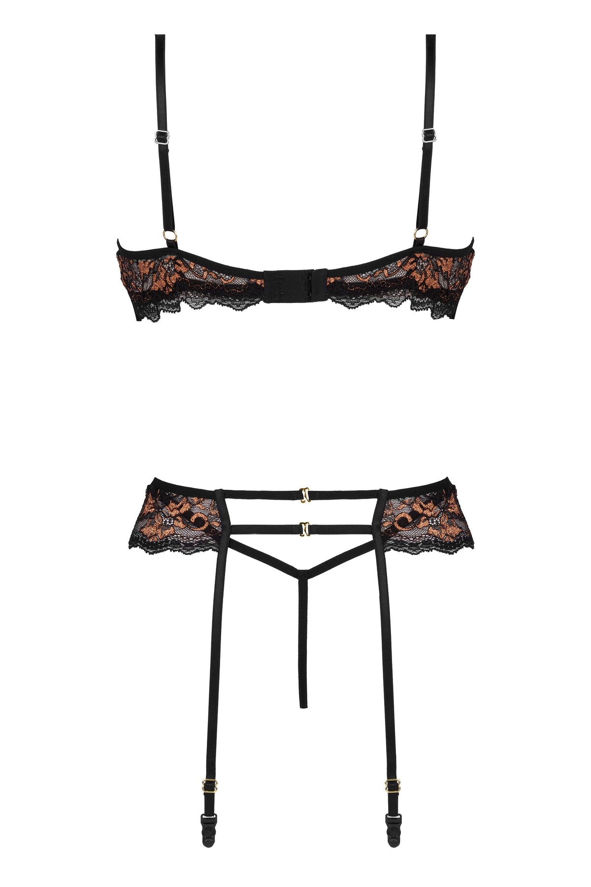 Beauty Night Goldie Sheer Mesh Lace Corset