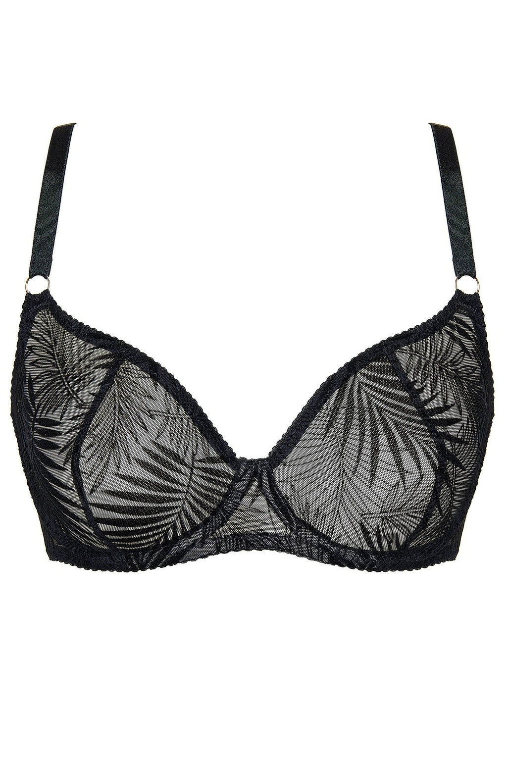 Sheer Mesh Plunge Bra Gorteks Mare