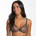 Gossard Glossies Leopard Black Printed Sheer Bra