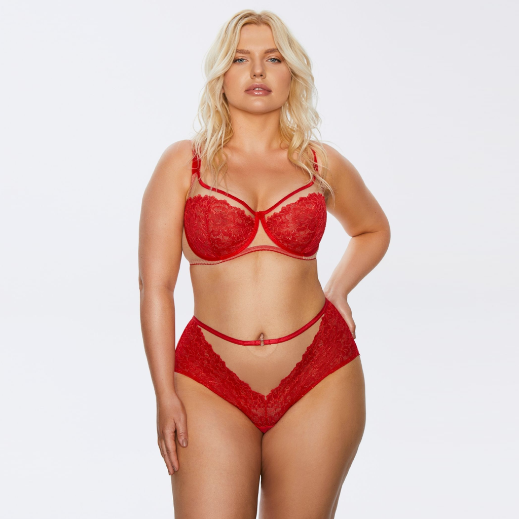 Kinga Mind Love Sheer Mesh Full Busted Lace Bra