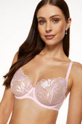 Gorteks Coco Pink Transparent Demi Underwire Bra
